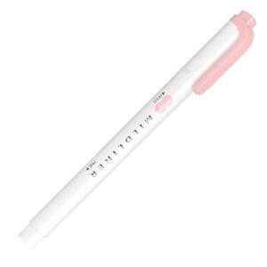 제브라 마일드 라이너 양면 형광펜 (WKT7) (더스티핑크) 1다스 (10개입)