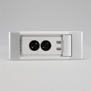 빌트인 가구 매입 슬라이드 콘센트 BID-2003MS 실버