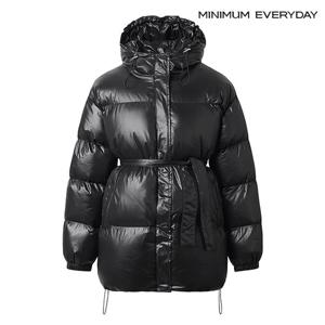 [미니멈][미니멈 에브리데이]후드 스트링 벨티드 패딩 점퍼 (EA4JJ018D)