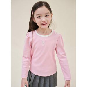 [TAG 45000원][빈폴키즈] 여아 골지 티셔츠 라이트 핑크 (BI5141G12Y)