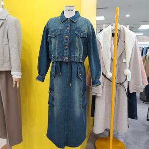 르피타 DP01 데님 셔츠스커트세트 L255UOP255