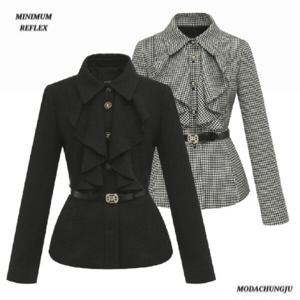 [미니멈]MD 카라 프릴 페플럼 블라우스 형 자켓 MD MMYDGWJ0970