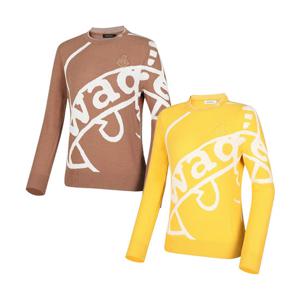 [와이드앵글] 여성 OT 그란데 와글 스웨터 풀오버 L_WWU23K82