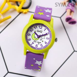 큐앤큐 V22A-007VY 학습에 좋은 달과별 캐릭터 어린이 아동 우레