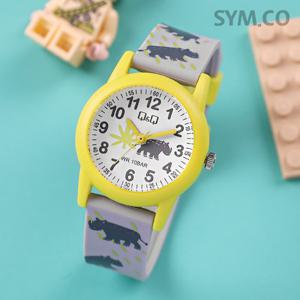 큐앤큐 V22A-017VY 학습에 좋은 코뿔소 캐릭터 어린이 아동 우레