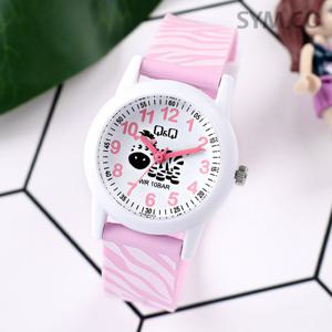 큐앤큐 V22A-013VY 학습에 좋은 얼룩말 캐릭터 어린이 아동 우레