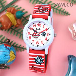 큐앤큐 V23A-018VY 학습에 좋은 해적선 캐릭터 어린이 아동 우레