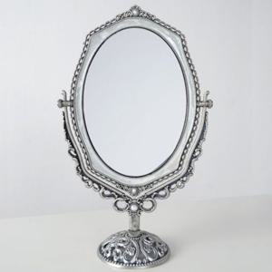 퀸스거울 퀸스 주석 양면거울 웨이브 대 카페 화장대 탁상미러