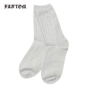 [팬텀] 여성 스트라이프 블록 중목 양말