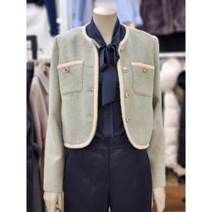 SOUP 세이브존07 울 트위드 크롭 자켓 OB3TJT1