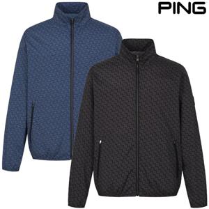 [핑골프][골프양말증정_PBS]남성 패턴 홑겹 바람막이 점퍼 111E1JP102