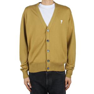 아미 남성 하트로고 가디건 머스타드 HKC121 KN0025 202