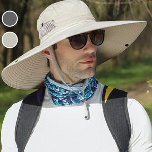 여름 넓은챙 15cm 사파리모자 골프 캠핑 낚시 모자 벙거지