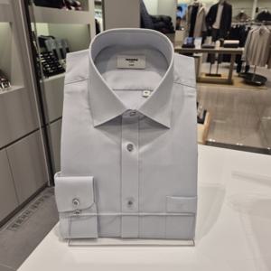 [레노마] 텐셀  사선도비 구김이잘안가는 일반핏긴팔 남자셔츠RPSSG1022그레이