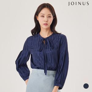 새틴 자가드 리본 블라우스_JACU4-WRB100