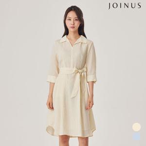 스트라이프 7부 셔츠 원피스_JACU5-WOP250