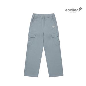 [에꼴리에]여자 봄신상 특양면 블루 사선카고바지(25A0752)_CC