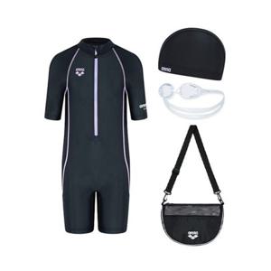 [아레나] (A5SG1KG03_BLK) 여아 킥앤풀 여아동 3부 반신 슈트 키트