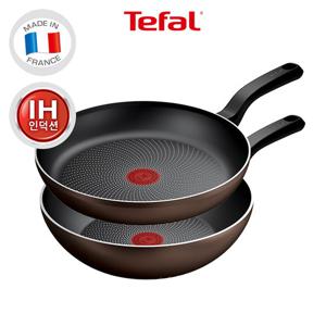 테팔 인덕션 라이트쿡 2종(팬28+웍28)