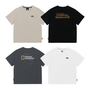 [내셔널지오그래픽키즈]K252UTS990 변형로고 백그래픽 반팔 4종택 1