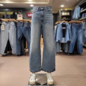 리바이스 여성 립케이지 와이드 레그 진 A6081-0022