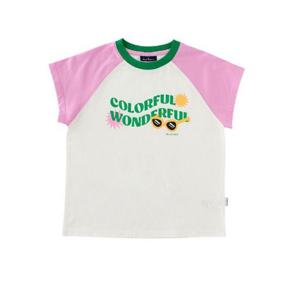 [블루독]블루독 컬러 블럭 반팔 티셔츠(24325-332-12)_WH