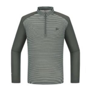 Redface MG01 아이스 멜란 라인 짚 티셔츠 REWMTSM24012