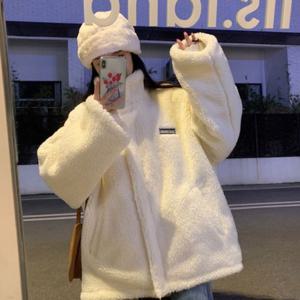 후리스점퍼 여성 털 점퍼 여자 캐주얼 자켓 원컬러