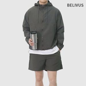 빌리버스 남성 아노락 우븐 후드 집업 롱슬리브 숏팬츠 긴바지 3종 세트 BMD156