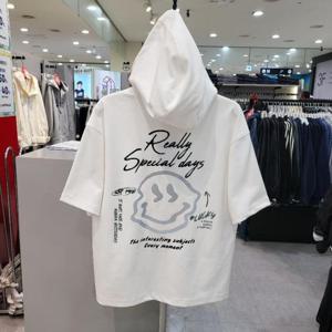 에어워크주니어 sh06 TC분또 필름전사 후드반팔 티셔츠 A252B1122B