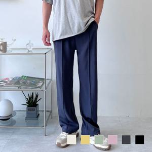 샤크 남자 핀탁 일자 바지 SD-230453M 핀턱와이드 와이드바지