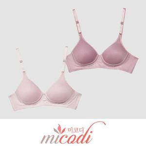 (미코디) 와플 텍스처 풀컵 노와이어 B컵 브라 B컵브라