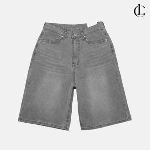 엘케이트 여자 청반바지 그레이진 와이드 데님 숏팬츠 LIN075