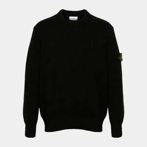 스톤아일랜드 남성 윈터 코튼 루즈 크루넥 스웨터 니트 블랙 8115506A2 V0029