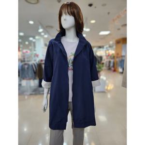 [아날도바시니]소매 배색 하이넥 롱점퍼 AY04JP45W