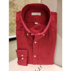 듀퐁셔츠 슬림핏 긴팔 SE5SM21LS330SBU 퓨어린넨 버튼다운 신상품 선물용