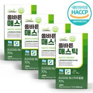 뉴트리너스 올바른 매스틱 유산균 (600mg x 90정) 12개월분