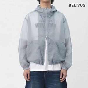 빌리버스 남성 바람막이 후드집업 시어서커 투웨이 스트링 자켓 BIT222