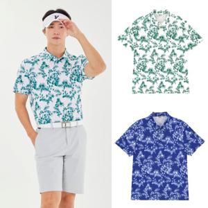 [볼빅] 남성 보타닉 패턴 제에리 반팔 티셔츠 VMTSP501