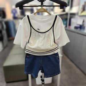 유솔 sh06 여아 케이블 뷔스티에 조끼 ULVK25352