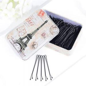 파리지엔 실핀 200p(일자형)/ 올림머리 검정 머리핀