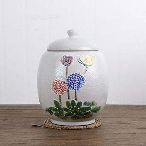 여주쌀독 민들레 쌀항아리 잡곡단지 5kg 쌀항아리 쌀통 여주쌀독 도자기쌀독 쌀보관통 잡곡단지 잡곡항아리