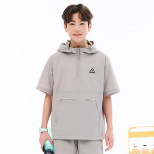 [오션스카이]남아 파이핑 후드 아노락 반팔 티셔츠-EBJB5811D0M