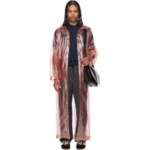 드리스반노튼 코트 핑크 루즈 핏 맥 코트 251358M176006