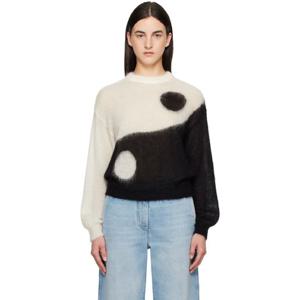 모스키노 티셔츠 블랙   화이트 아이코닉 아카이브 타오 스웨터 251720F096004