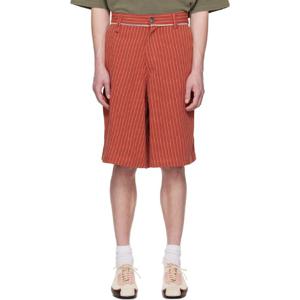 마틴로즈 반바지 레드 트위스트 스케이트 쇼츠 251892M193002