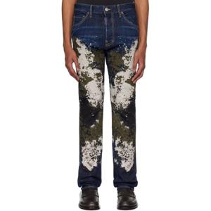 디스퀘어드2 청바지 네이비 쿨 가이 데님 진 251148M186002