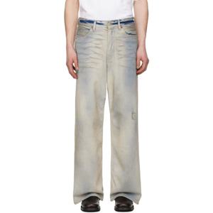 아크네 청바지 블루 1981M 배기 핏 데님 진 251129M186028