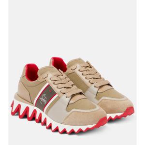 크리스찬루부탱 Nastroshark 레더 캔버스 스니커즈 P00924049