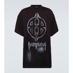 발렌시아가 Metal BB 코튼 저지 티셔츠 P00948319